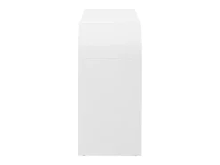 Mesa de consola moderna para hall de entrada - 120 x 35,5 x 76,5 cm - com 2 gavetas + prateleira - MDF - branca