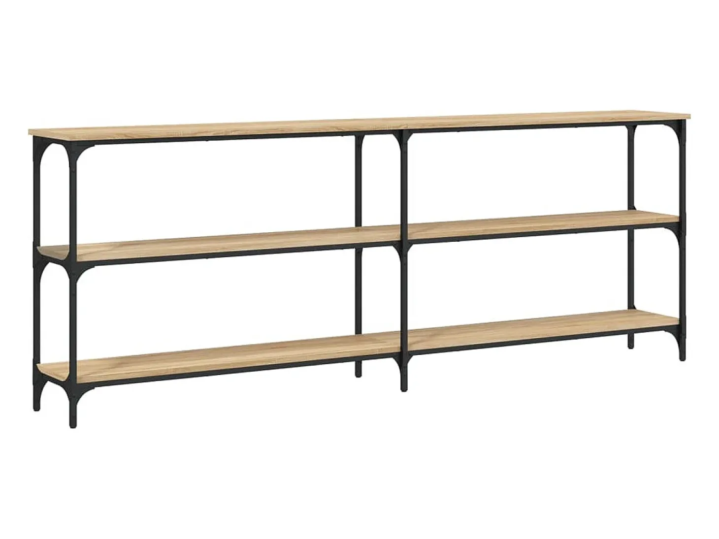 Mesa de console Carvalho Sonoma 200x29x75 cm Madeira projetada