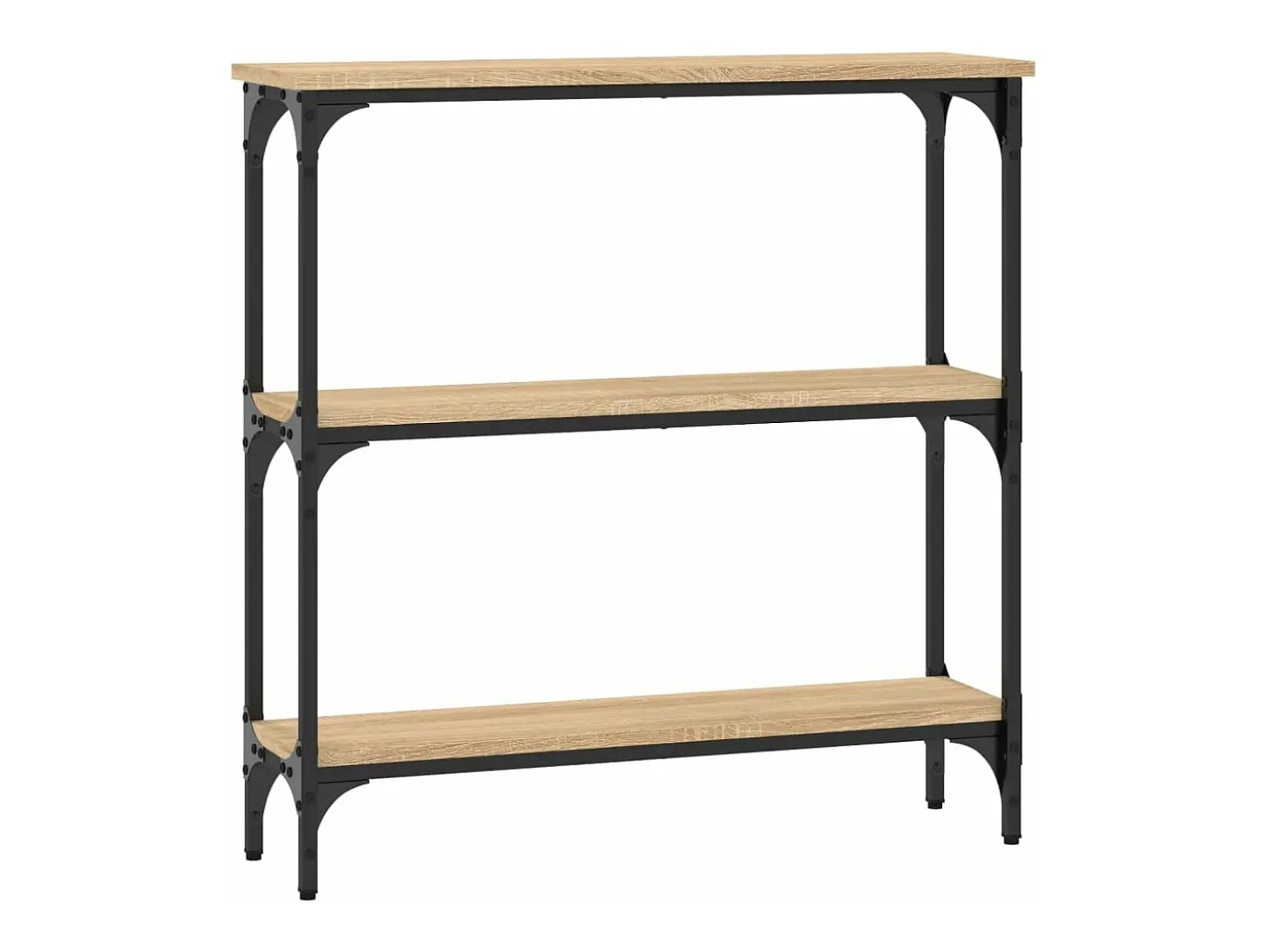 Mesa de console Carvalho Sonoma 75x22,5x75 cm Madeira projetada