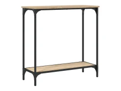 Mesa de console Carvalho Sonoma 75x30,5x75 cm Madeira projetada