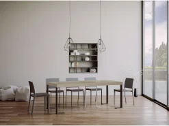 Mesa de console extensível 90x40/300 cm Tecno Premium cashmere