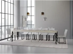 Mesa de console extensível Karamay Premium Cashmere 90x40/300 cm
