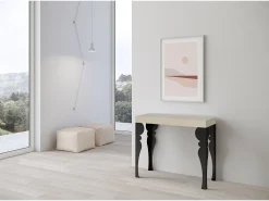 Mesa de Console Extensível Paxon Small Premium Cashmere 90x40/196 cm