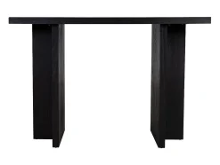 mesa de entrada de madeira preta