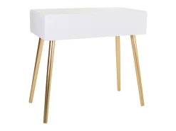 Mesa de entrada de madeira com 2 gavetas