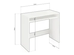 Mesa de escrita Dax Blanco Alpes