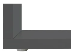 Mesa de estar Dcalligari, Mesa de estar, Armário de armazenamento baixo, Mesa de café, 55x55h41 cm, Antracite