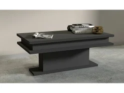 Mesa de estar Dcampores, Mesa de estar, Armário de armazenamento baixo, Mesa de café, 100x55h42 cm, Antracite