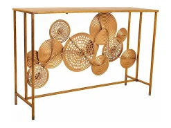 Mesa de metal para hall de entrada.