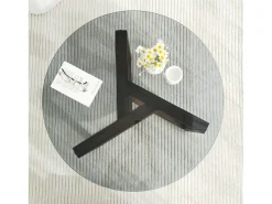 Mesa de sala de estar Dperalt, mesa baSso de café, porta-revistas para sofá, prateleira para sala de estar, 75x75h40 cm, Tortora