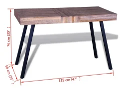 Mesa de teca reciclada