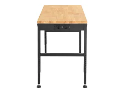 Mesa de Trabalho Ajustável SucceBuy, 122x61x97 cm, com Tomada de Corrente, para Escritório, Casa, Garagem