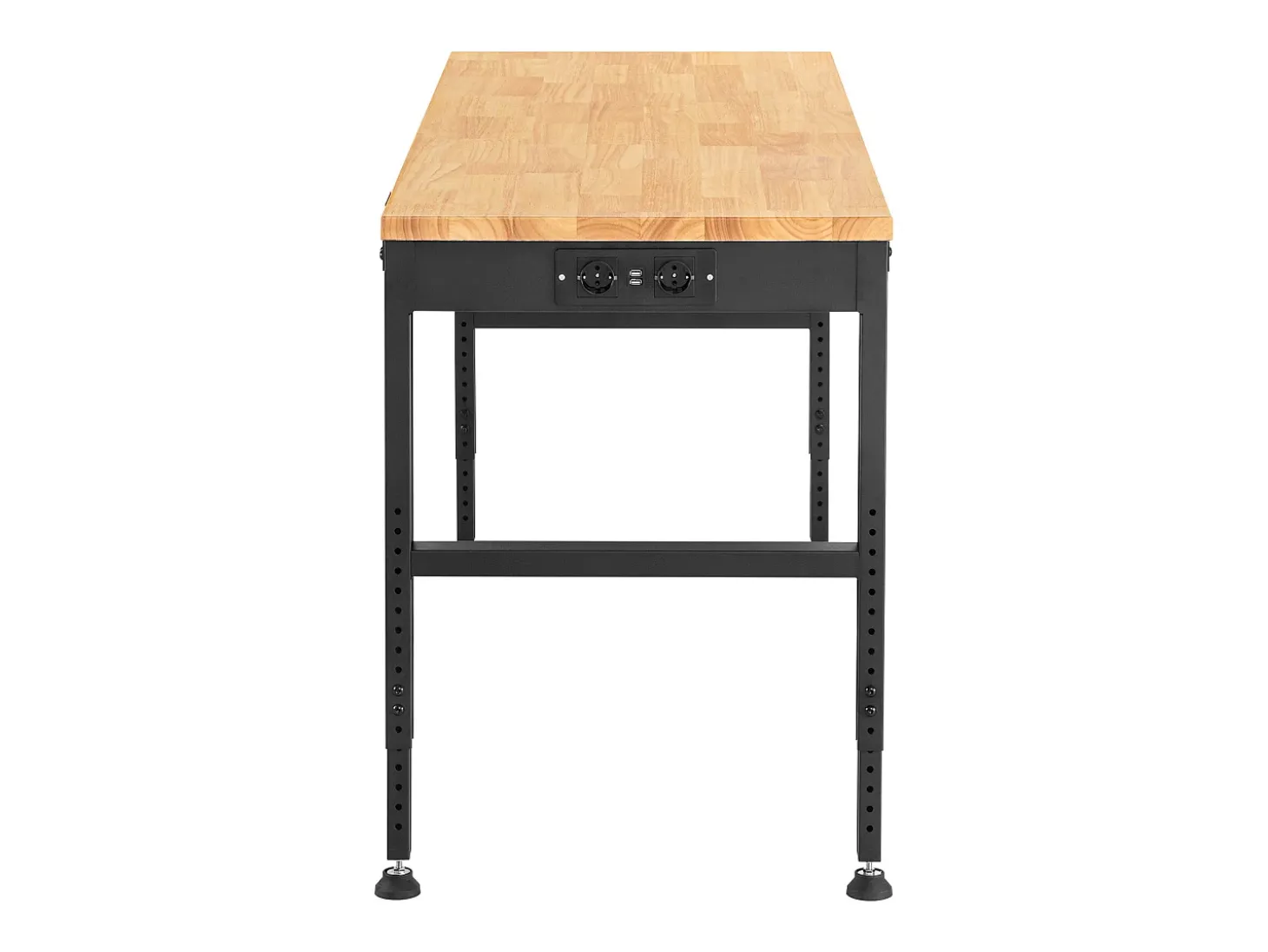 Mesa de Trabalho Ajustável SucceBuy, 122x61x97 cm, com Tomada de Corrente, para Escritório, Casa, Garagem