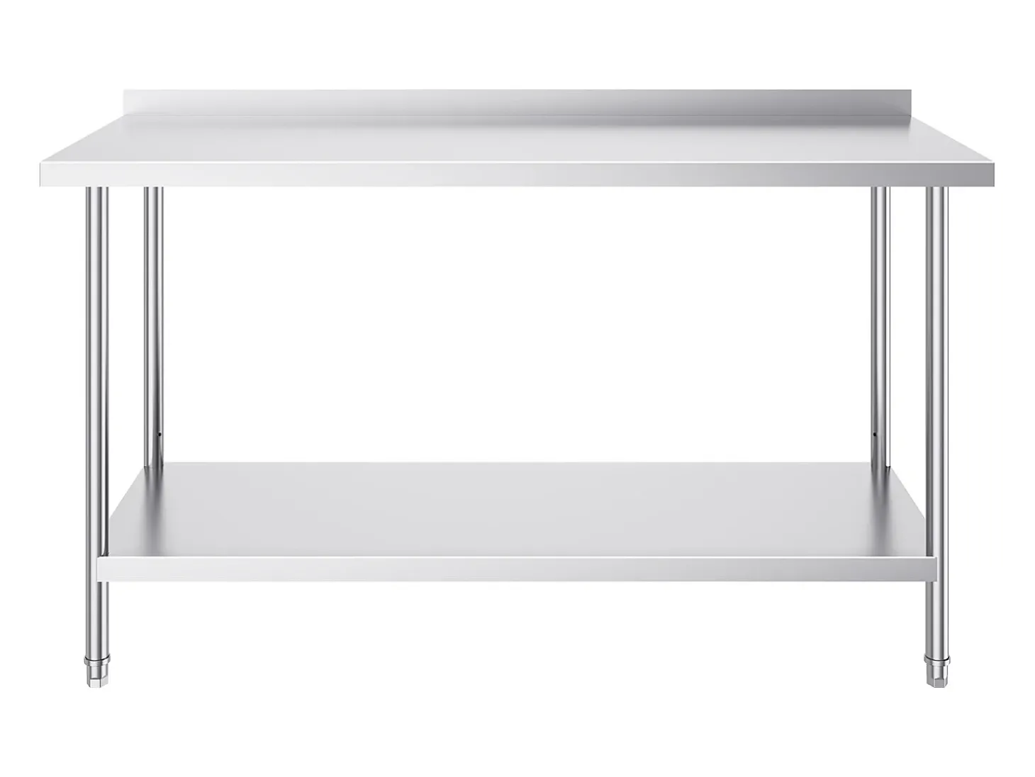 Mesa de Trabalho de Cozinha SucceBuy, Mesa de Trabalho em Aço Inoxidável 60.96x152.4 cm, Comercial