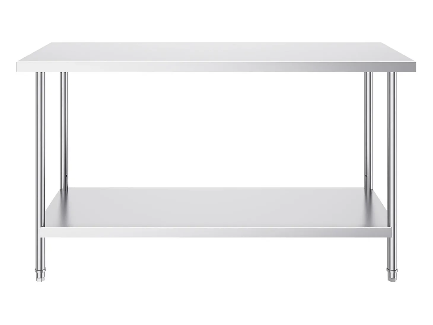 Mesa de Trabalho de Cozinha SucceBuy 61 x 152 x 86 cm, Posto de Trabalho Alimentar Comercial