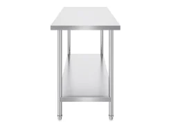 Mesa de Trabalho de Cozinha SucceBuy 61 x 152 x 86 cm, Posto de Trabalho Alimentar Comercial