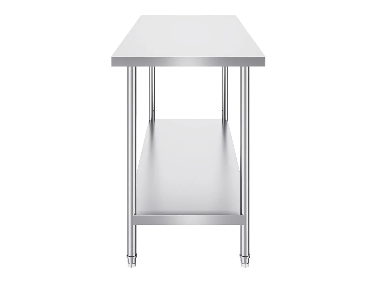 Mesa de Trabalho de Cozinha SucceBuy 61 x 152 x 86 cm, Posto de Trabalho Alimentar Comercial