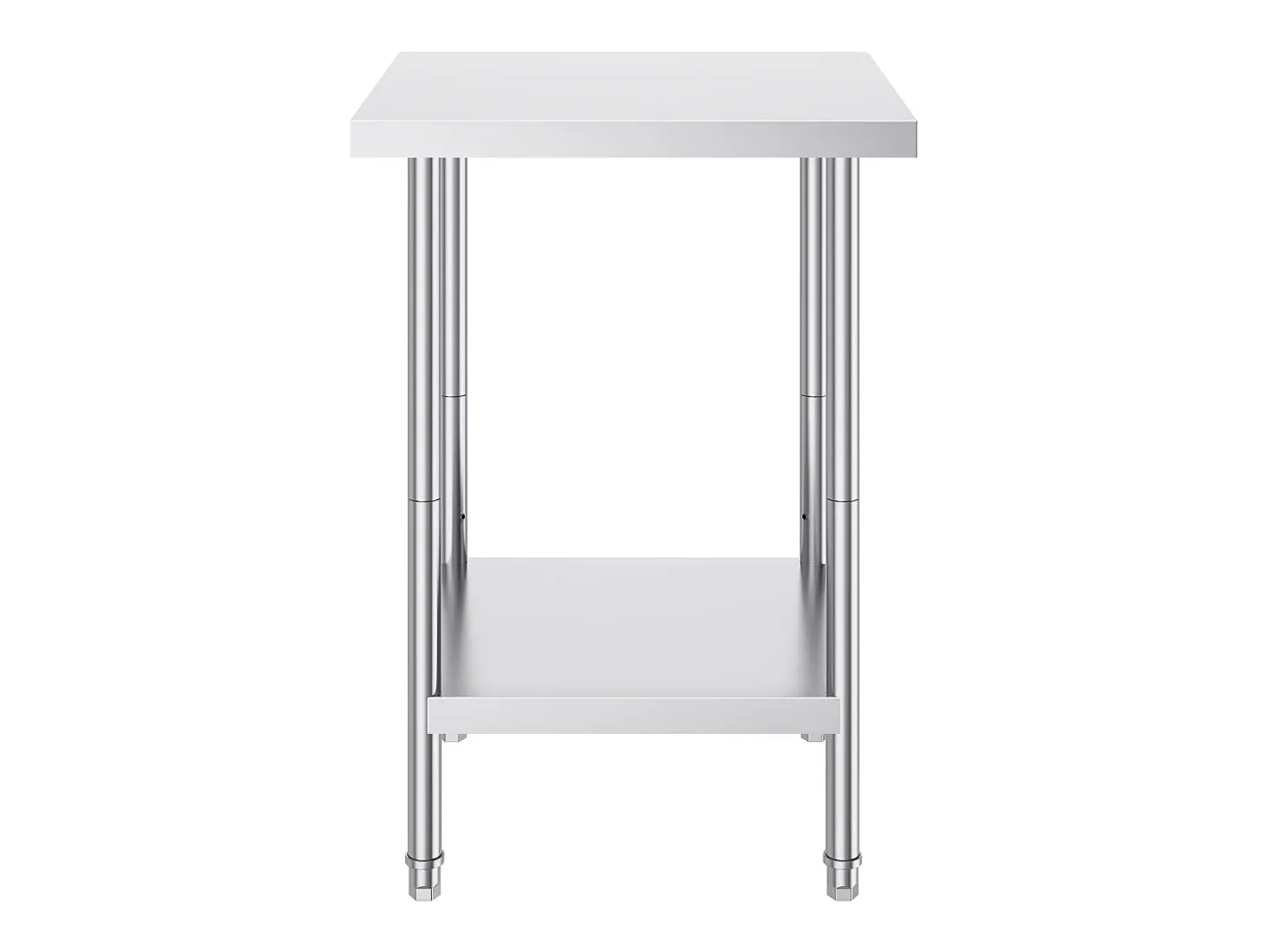 Mesa de Trabalho de Cozinha SucceBuy 60.96x60.96x86.36 cm, Posto de Trabalho Alimentar Comercial