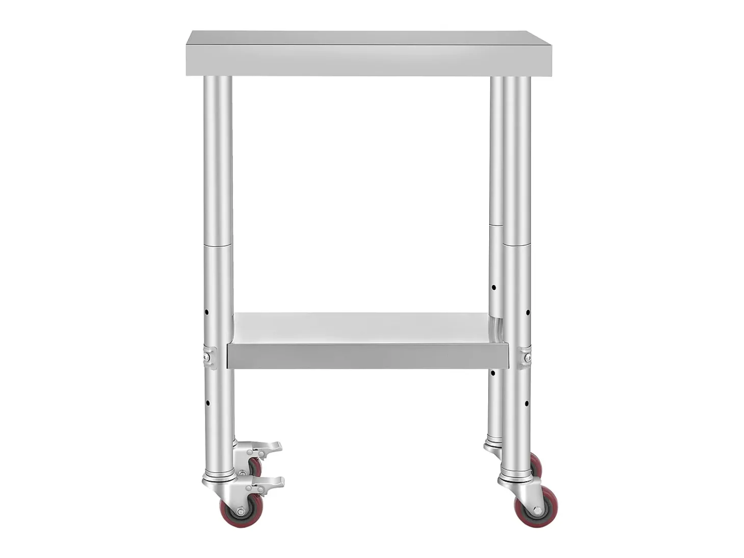 Mesa de Trabalho de Cozinha SucceBuy 30.48x60.96 cm | Mesa de Preparação Comercial com 4 Rodas