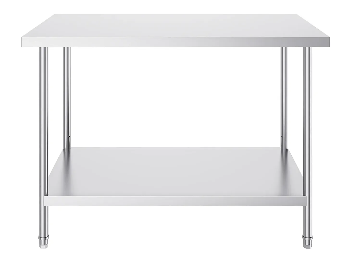 Mesa de Trabalho de Preparação em Aço Inoxidável SucceBuy, 762 x 1219 x 864 mm, Estação de Trabalho Comercial para Alimentos