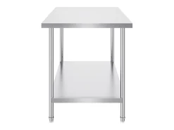 Mesa de Trabalho de Preparação em Aço Inoxidável SucceBuy, 762 x 1219 x 864 mm, Estação de Trabalho Comercial para Alimentos