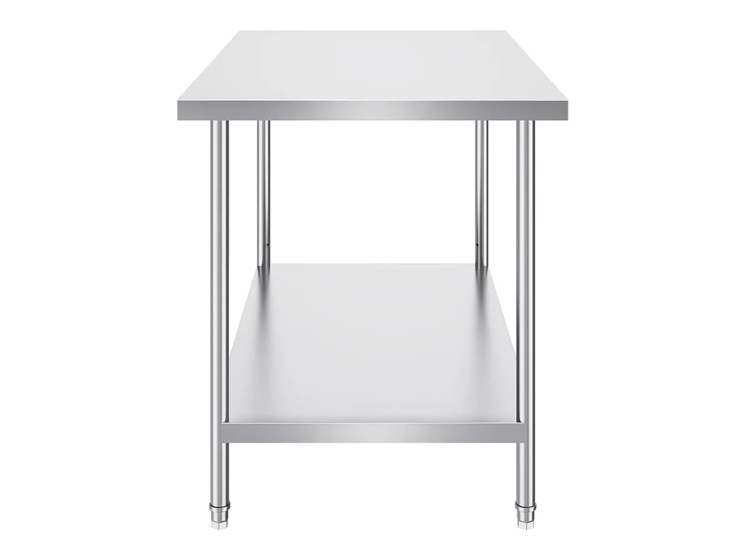Mesa de Trabalho de Preparação em Aço Inoxidável SucceBuy, 762 x 1219 x 864 mm, Estação de Trabalho Comercial para Alimentos