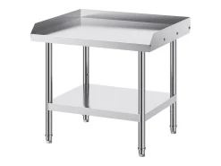 Mesa de Trabalho em Aço Inoxidável SucceBuy, 610 x 711 x 660 mm, Mesa de Preparação de Alimentos Comercial para Restaurante