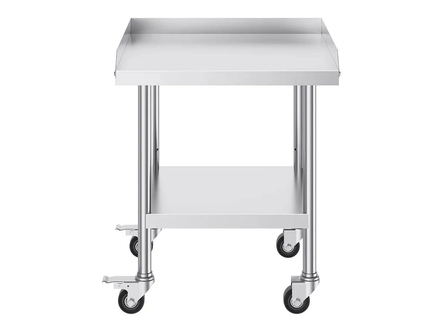 Mesa de Trabalho SucceBuy Mesa de Trabalho em Aço Inoxidável 60.96 x 60.96 cm, Mesa de Preparação de Alimentos Comercial para Serviços Pesados