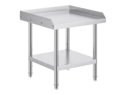 Mesa de Trabalho SucceBuy Mesa de Trabalho em Aço Inoxidável 60.96 x 60.96 cm, Mesa de Preparação de Alimentos para Restaurante