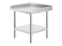 Mesa de Trabalho SucceBuy Mesa de Trabalho em Aço Inoxidável 60.96 x 60.96 cm, Mesa de Preparação de Alimentos para Restaurante
