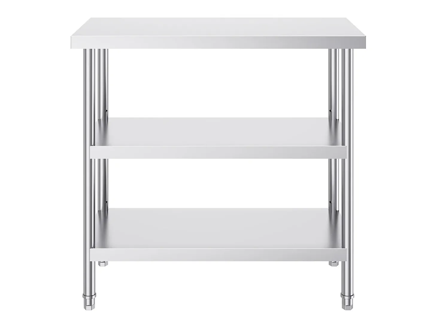 Mesa de Trabalho SucceBuy Mesa de Trabalho em Aço Inoxidável 45.7 x 91.4 cm, Mesa de Preparação de Alimentos para Cozinha Comercial