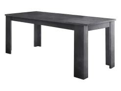 Mesa extensível Natan, Consola extensível até 12 lugares, Consola extensível 100% Fabricado em Itália, 160/210x90h75 cm, Ardósia