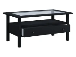 Mesa lateral & mesa de café Lingis Preto A. 42 x L. 90 x P. 54 cm