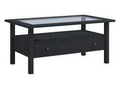 Mesa lateral & mesa de café Lingis Preto A. 42 x L. 90 x P. 54 cm