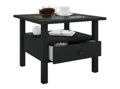 Mesa lateral & mesa de café Lingis Preto A. 42 x L. 54 x P. 54 cm