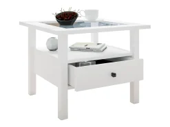 Mesa lateral & mesa de café Lingis Branco A. 42 x L. 54 x P. 54 cm