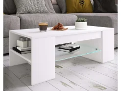 Mesa lateral & mesa de café Tunas Branco A. 35 x L. 100 x P. 50 cm