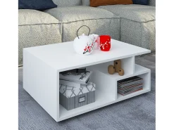 Mesa lateral & mesa de café Sulas Branco A. 40 x L. 80 x P. 50 cm