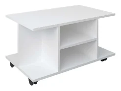 Mesa lateral & mesa de café Findula Branco A. 40 x L. 80 x P. 40 cm