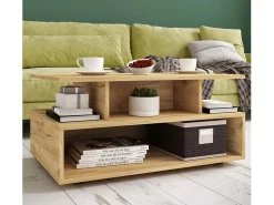 Mesa lateral & mesa de café Esila Carvalho mel Dimensões aprox. A. 40 x L. 80 x P. 50 cm