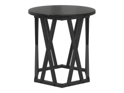 Mesa Lateral 2 pcs Carvalho preto 50x50x40 cm