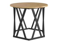 Mesa Lateral 2 pcs carvalho artisiano 50x50x40 cm