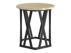 Mesa Lateral 2 pcs Carvalho sonoma 50x50x40 cm
