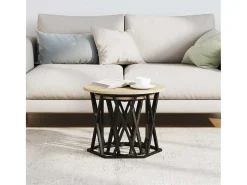Mesa Lateral 2 pcs Carvalho sonoma 50x50x40 cm