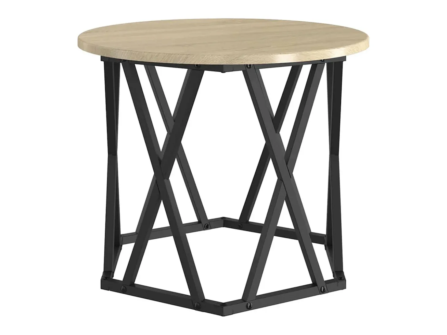 Mesa Lateral 2 pcs Carvalho sonoma 50x50x40 cm
