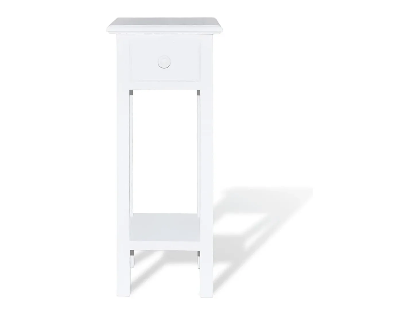 Mesa lateral com gaveta branco PT204939