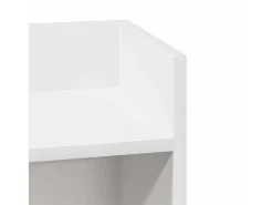 Mesa lateral com prateleira 110x50x103 cm branco