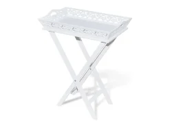 Mesa lateral com tabuleiro branco PT734929