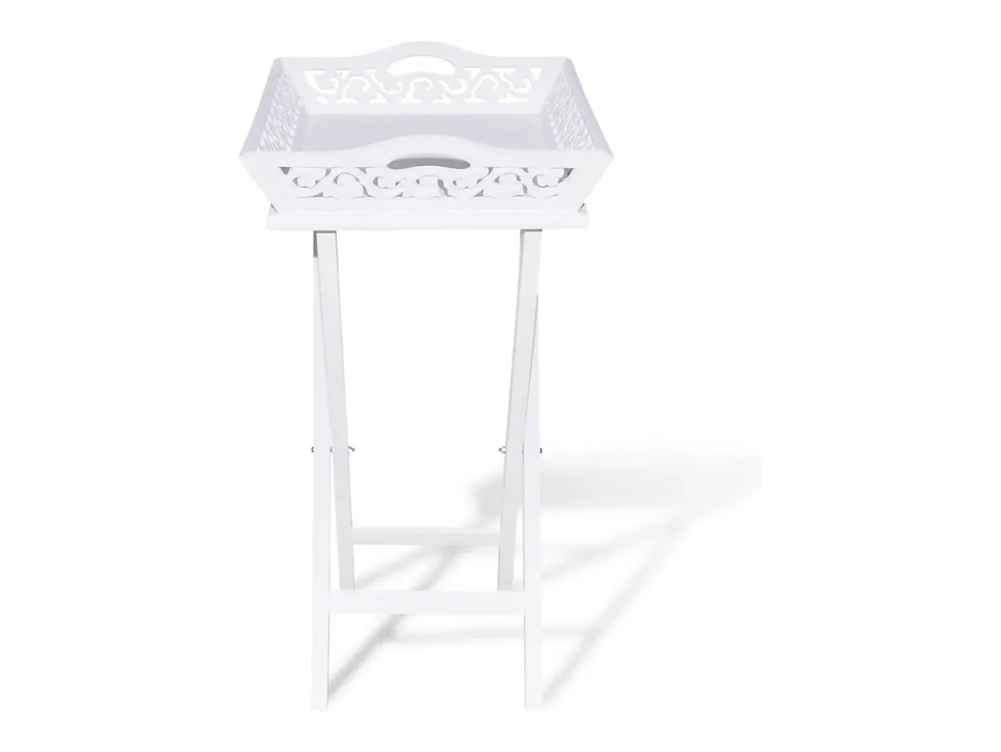 Mesa lateral com tabuleiro branco PT734929