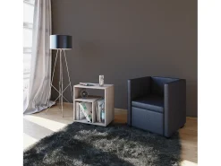 Mesa lateral de madeira VCM | Mesa de centro simples | Dimensões A. 55 x L. 50 x P. 30 cm | Mesa de cabeceira | Mesa de centro - Zeito (carvalho Sonoma (Sägerau))